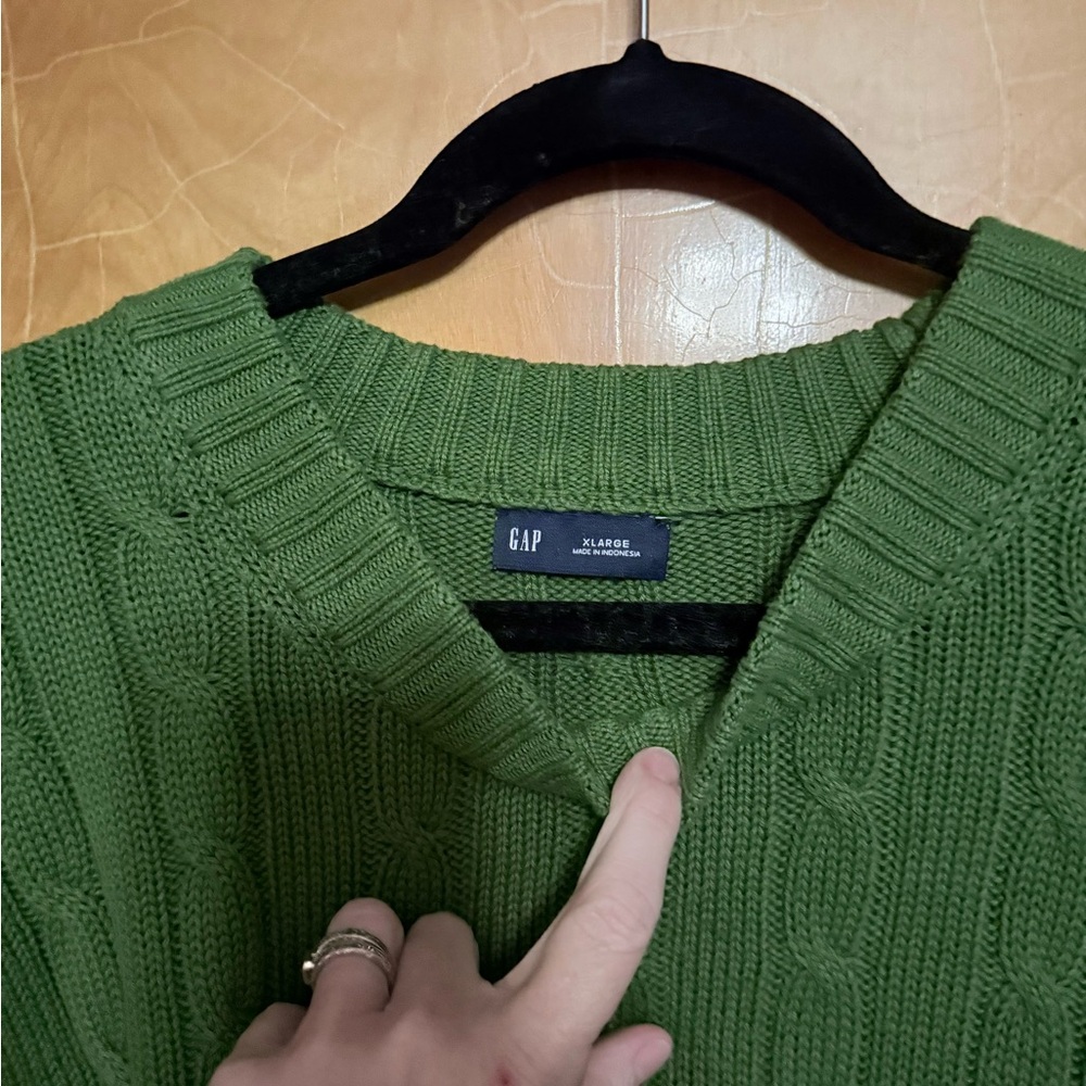 Gap Emerald Cable Knit Sweater - image 3